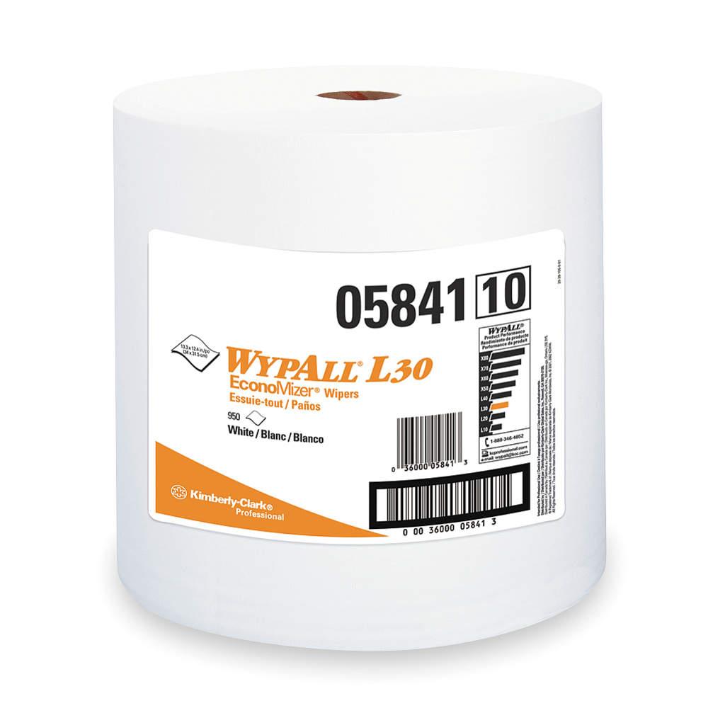 WYPALL L30 JUMBO ROLL WHITE 950 WIPERS - Tagged Gloves